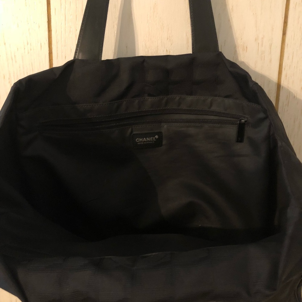 Sold// Monogram  Black Channel Totes - Picture 2 of 8